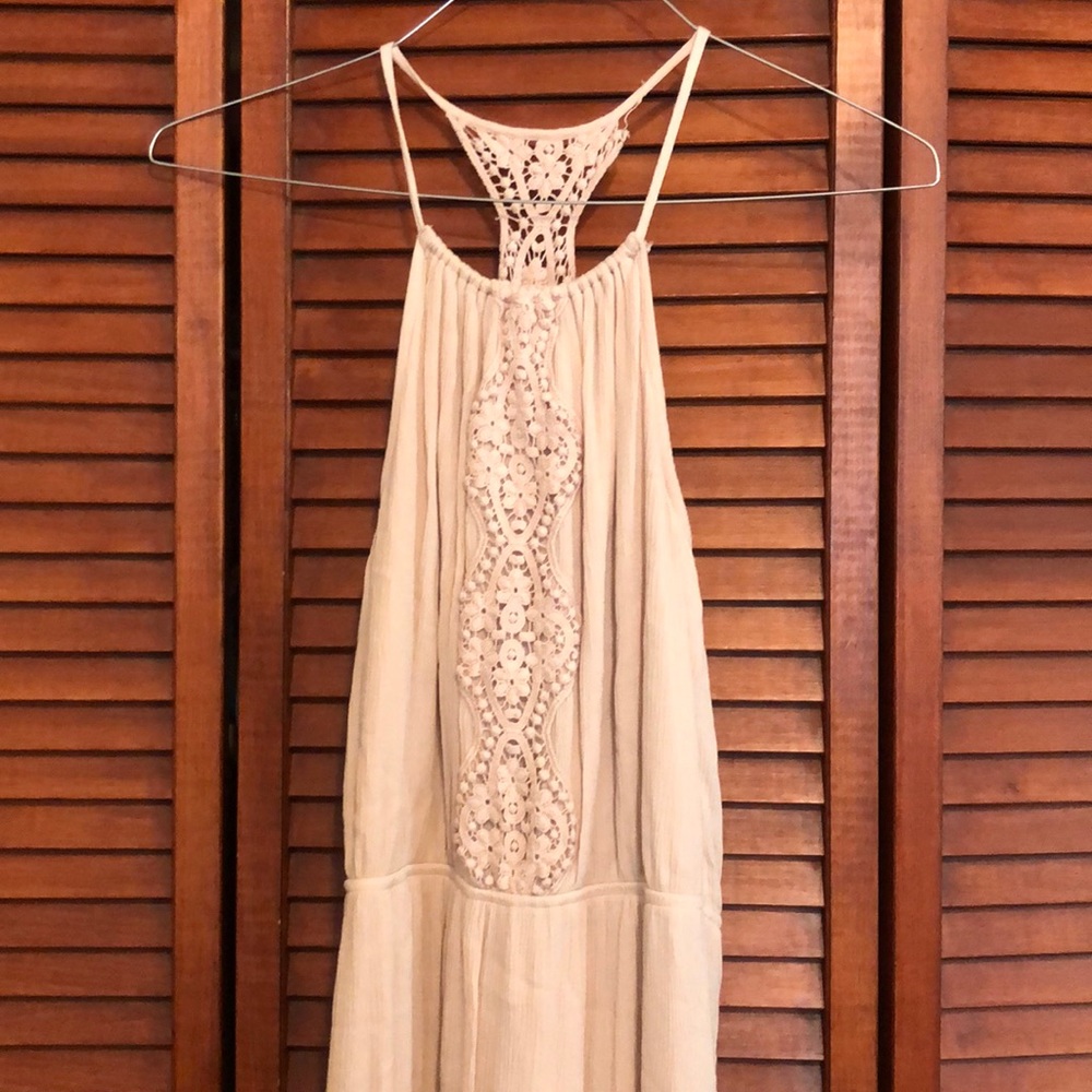 Maxi Dress with Crochet Detail